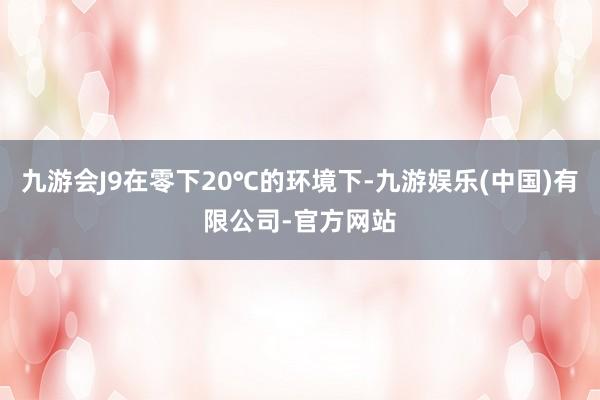 九游会J9在零下20℃的环境下-九游娱乐(中国)有限公司-官方网站